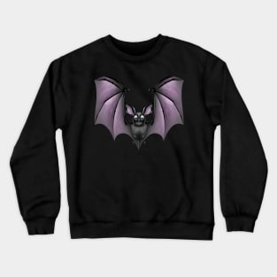 Bat on Black Background Crewneck Sweatshirt